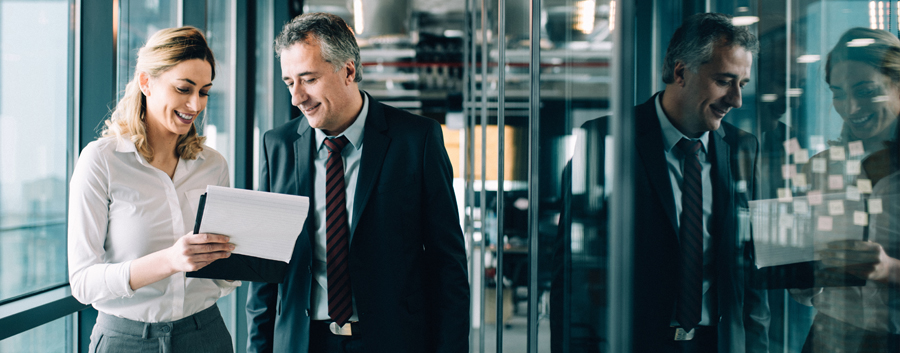 Two People In Office