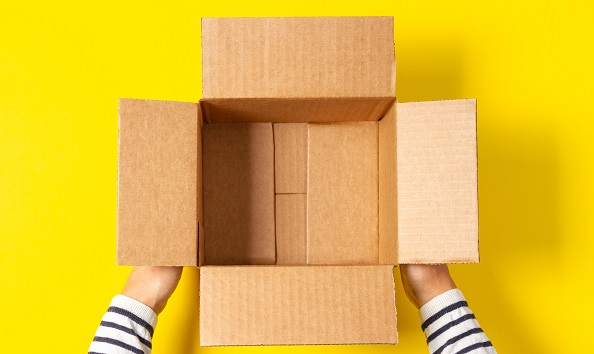 Holding an empty box