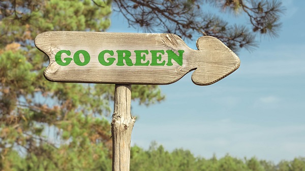 Go Green Signpost