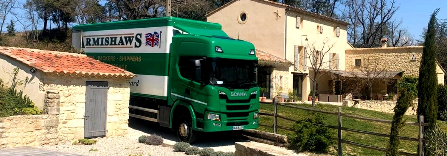 Removals truck in Portugal