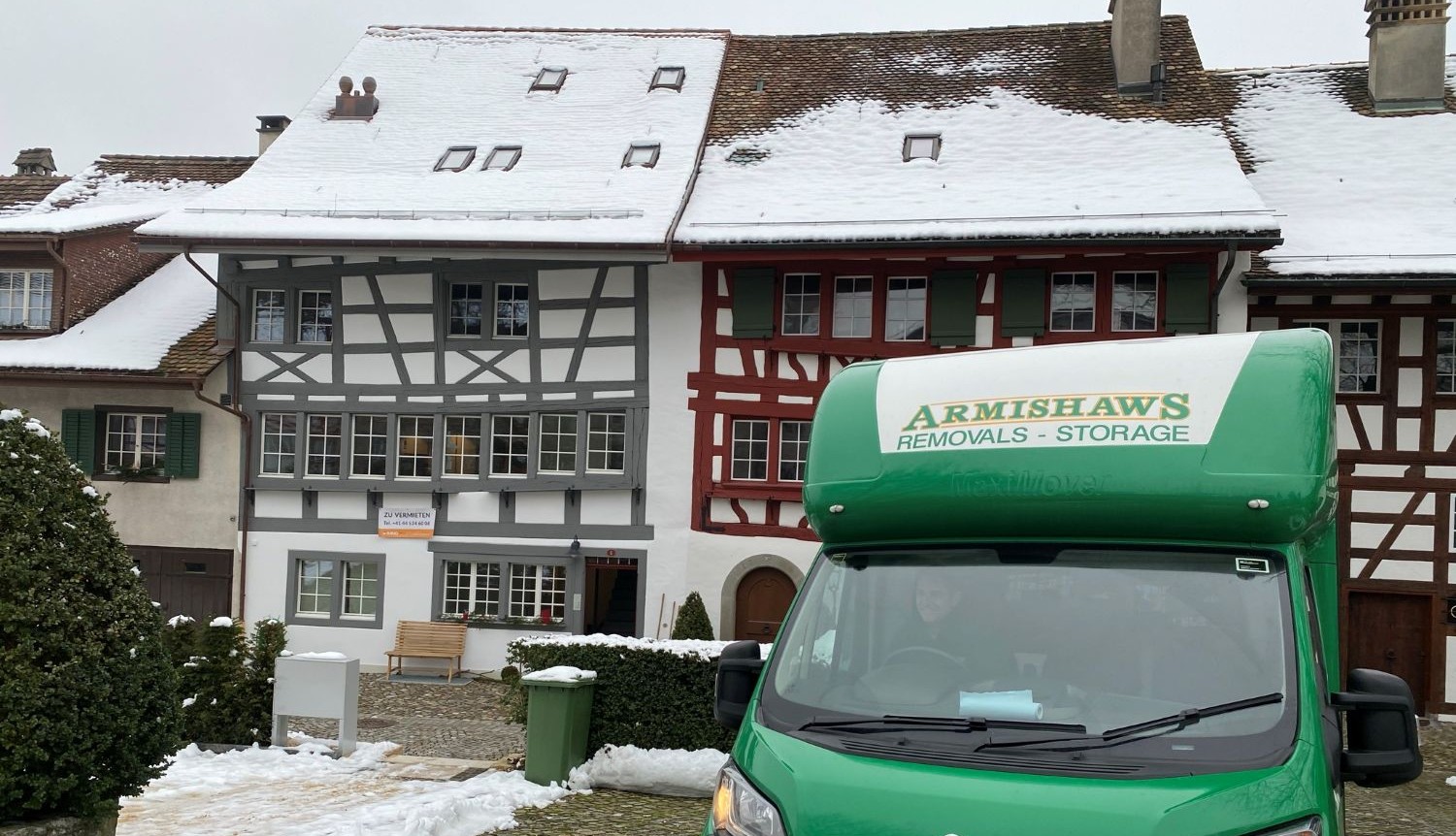 Removals truck in Germany