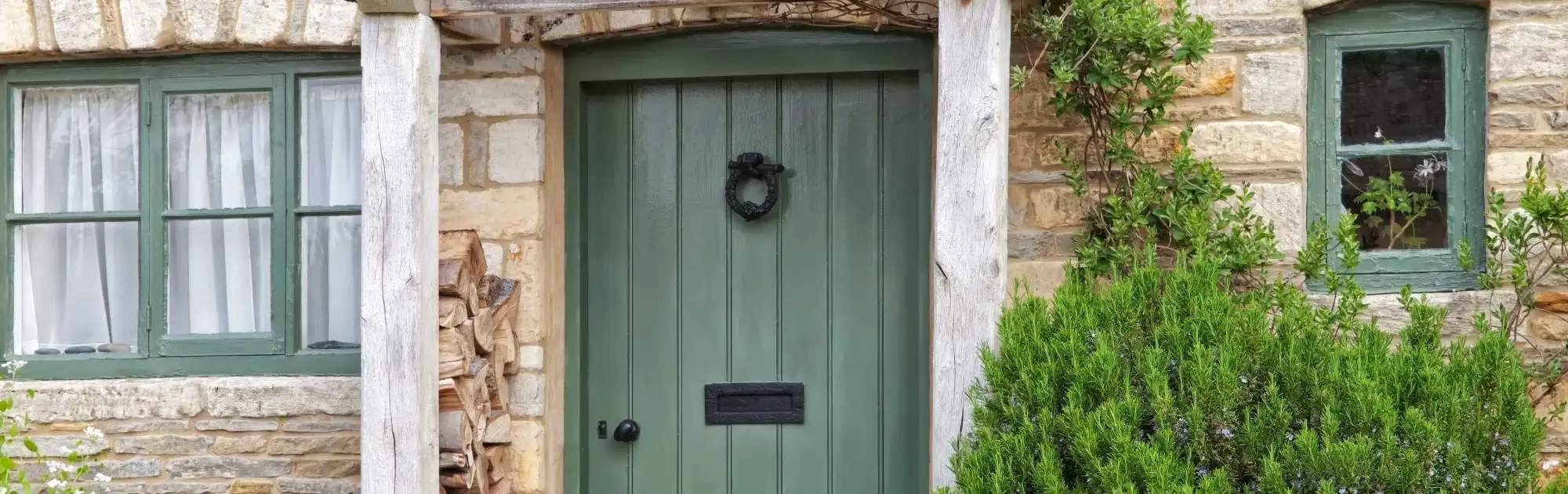 Green Front Door - Exterior